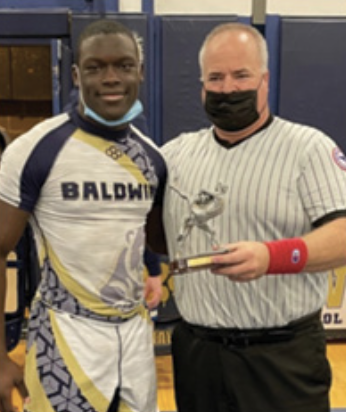 Kwasi Bonsu a senior leader and student of the week for wrestling
