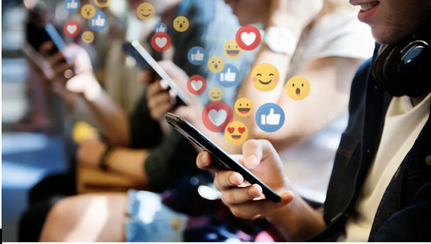 Social Media scrolling through fast feeds ~Free stock image